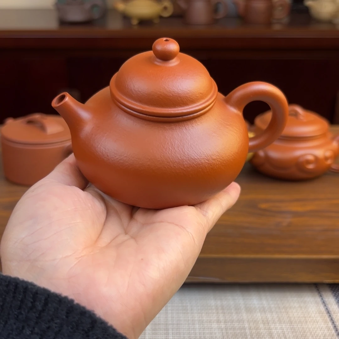 茶壶紫砂朱泥容天全手200cc