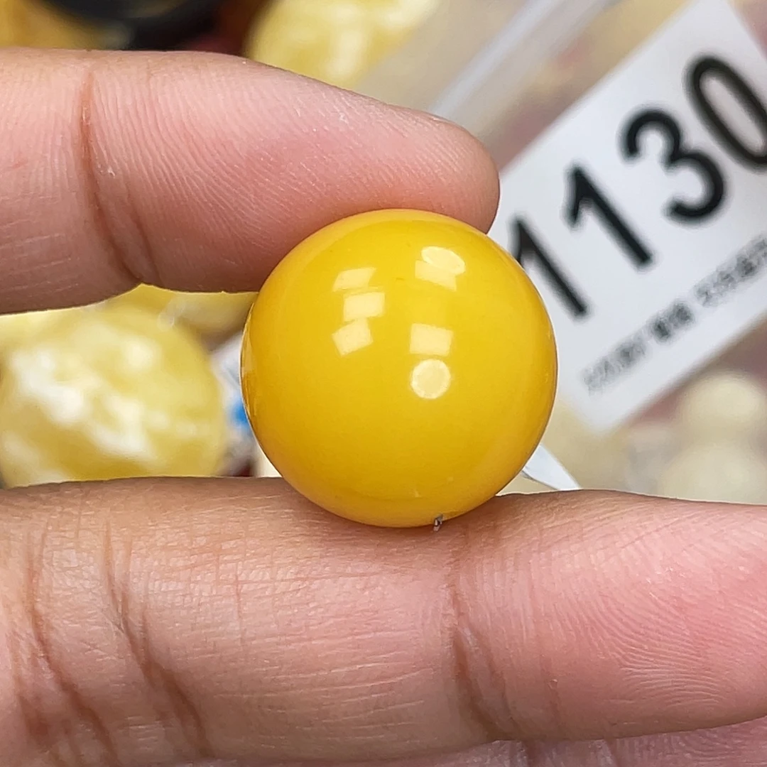蜜蜡未镶嵌珠宝奇石沙眼19.5