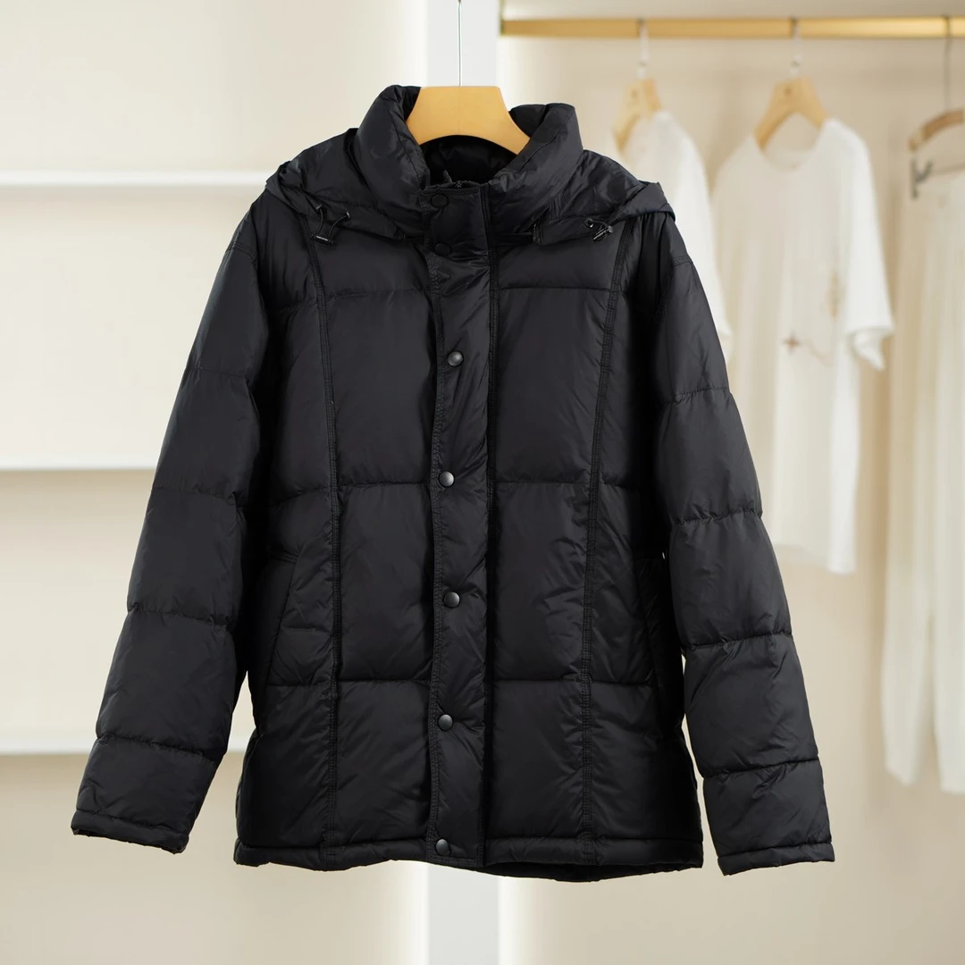 麦迪尚品【鸟】5051870 简约立领连帽羽绒服冬季新款品牌折扣