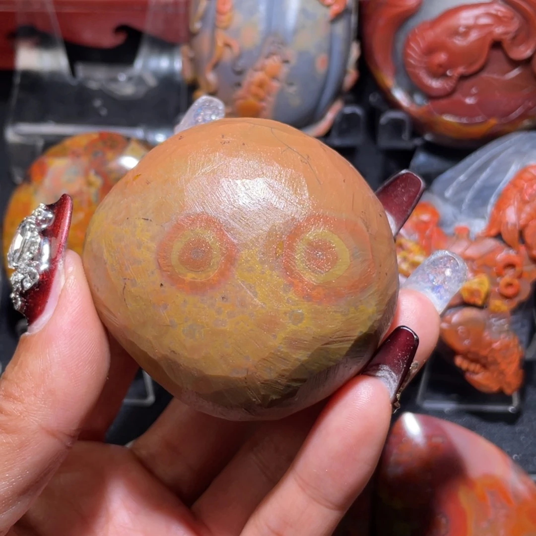 玛瑙/玉髓珠宝半成品未镶嵌Q*战国红