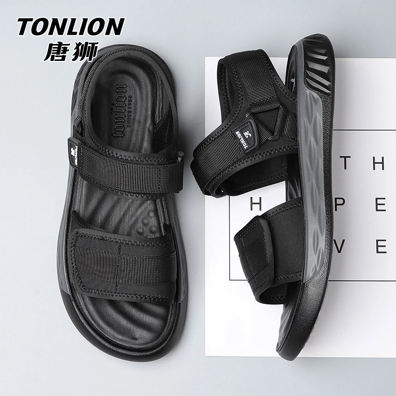 唐狮凉鞋2025夏季新款透气网面外穿休闲软底潮流运动沙滩鞋男8117