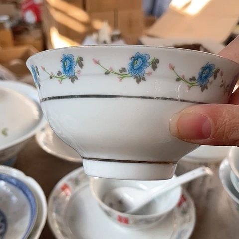 紫砂茶碗景德镇高温陶瓷12.5