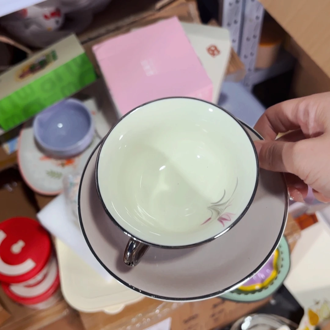 陶瓷孤品下午茶具两件套