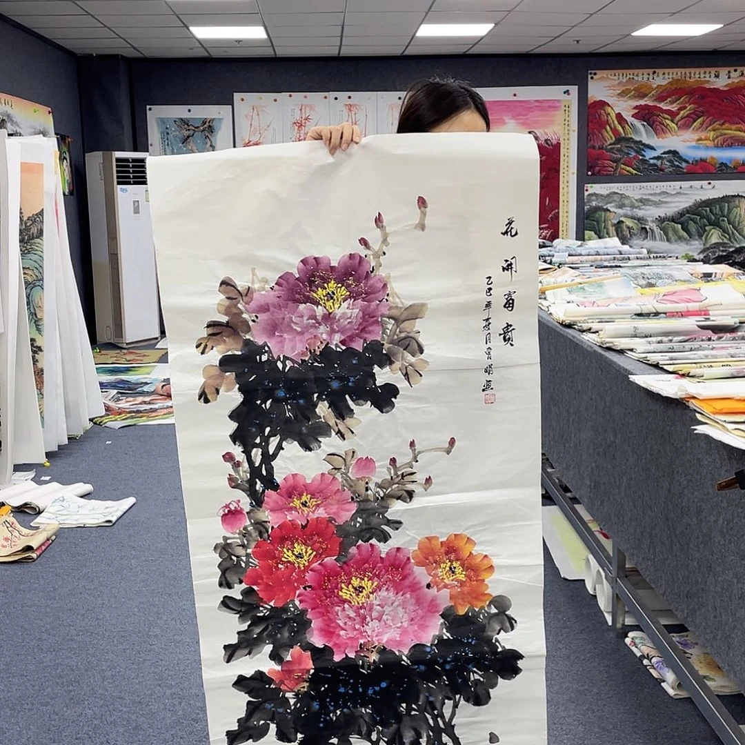 国画作品小姐姐放漏…