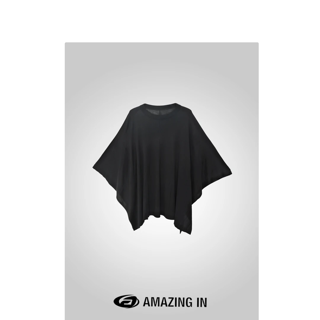 AMAZING IN | 桑蚕丝x绵羊毛 | 轻薄舒适廓形T恤A240804-XE-4929