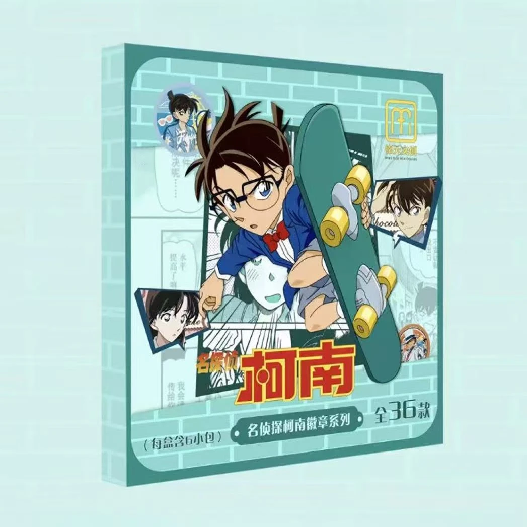 铭天文创第二弹名侦探柯南系列收藏吧唧盲盒直播拆卡