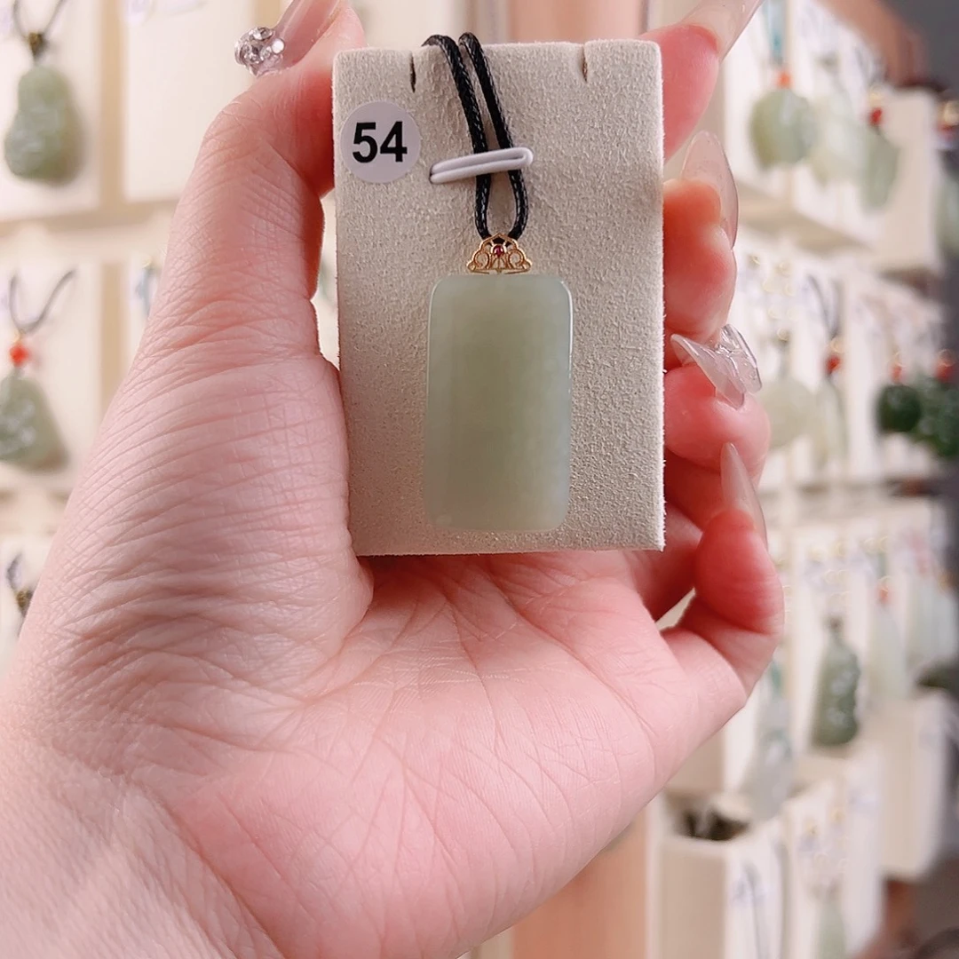 和田玉吊坠(不含链)未镶嵌淡****1