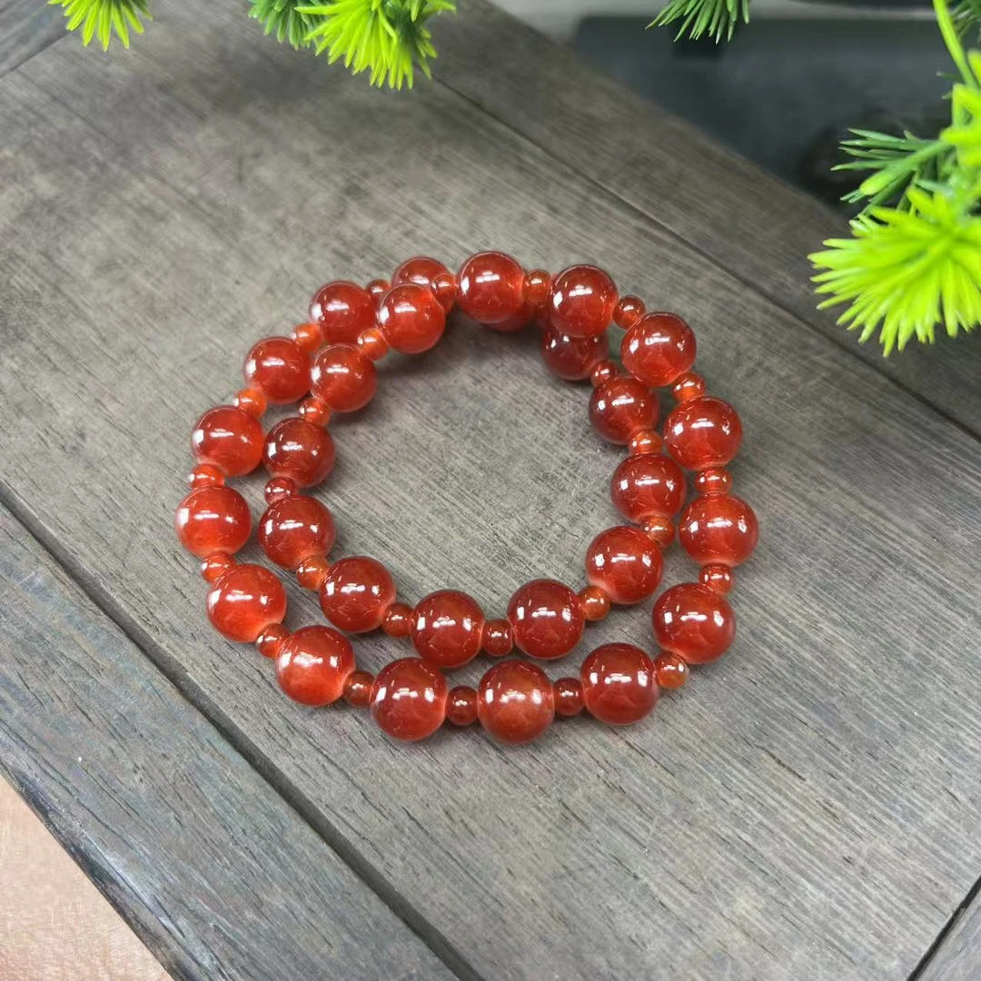 红玛瑙双圈10mm手串（无礼盒）1068