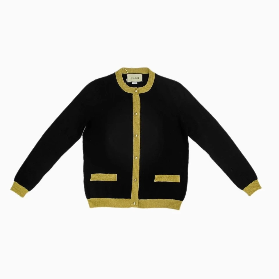 99新 GUCCI/古驰 165拼色毛织小衫