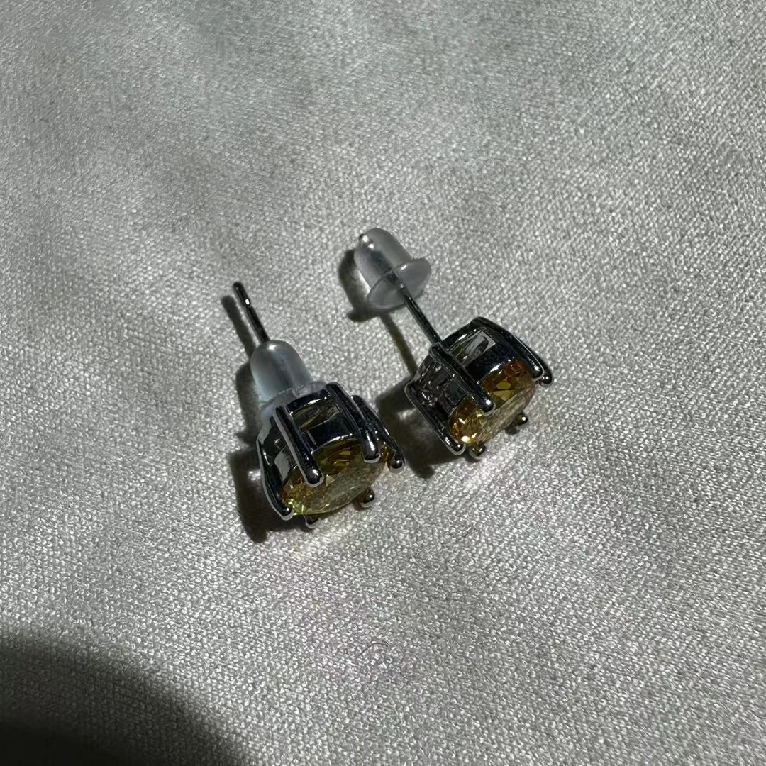 臻选耳饰 经典时尚百搭时尚饰品黄色耳坠DM7