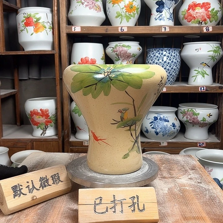 摆件火窝陶泥荷花新款陶瓷陶瓷