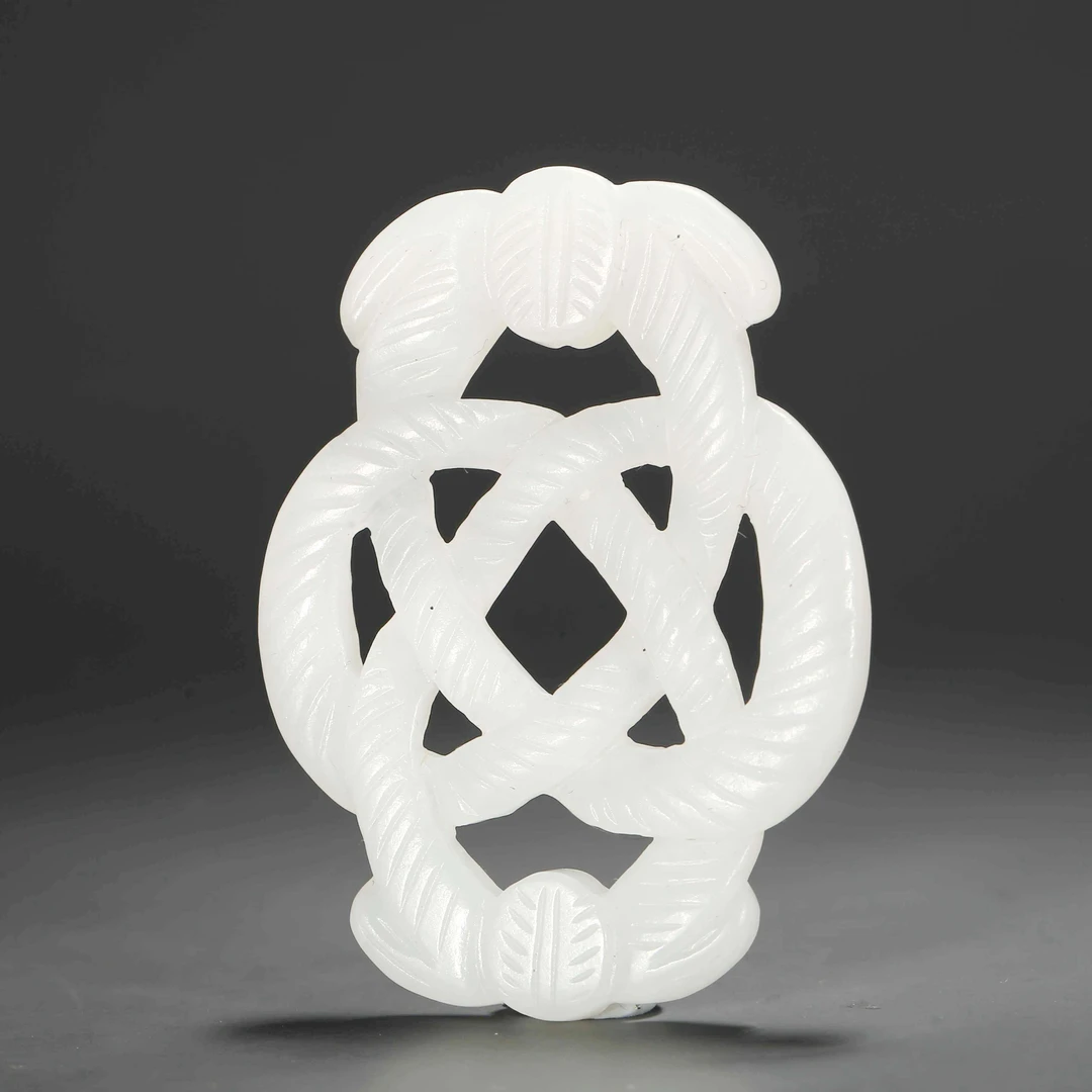 【济文阁】JZP25011114清代 白玉绳结佩