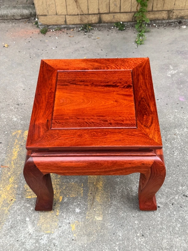 缅花 沙发虎脚凳 尺寸38x38x38手工新中式复古客厅家用古典