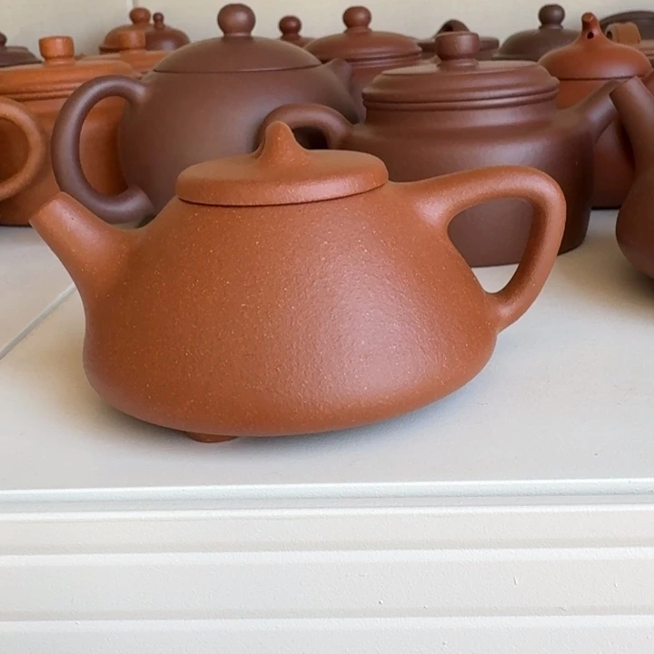 茶杯紫砂将坡子冶微花泥120cc