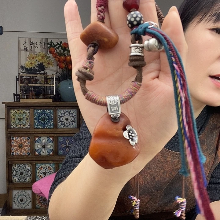 蜜蜡项链未镶嵌项链