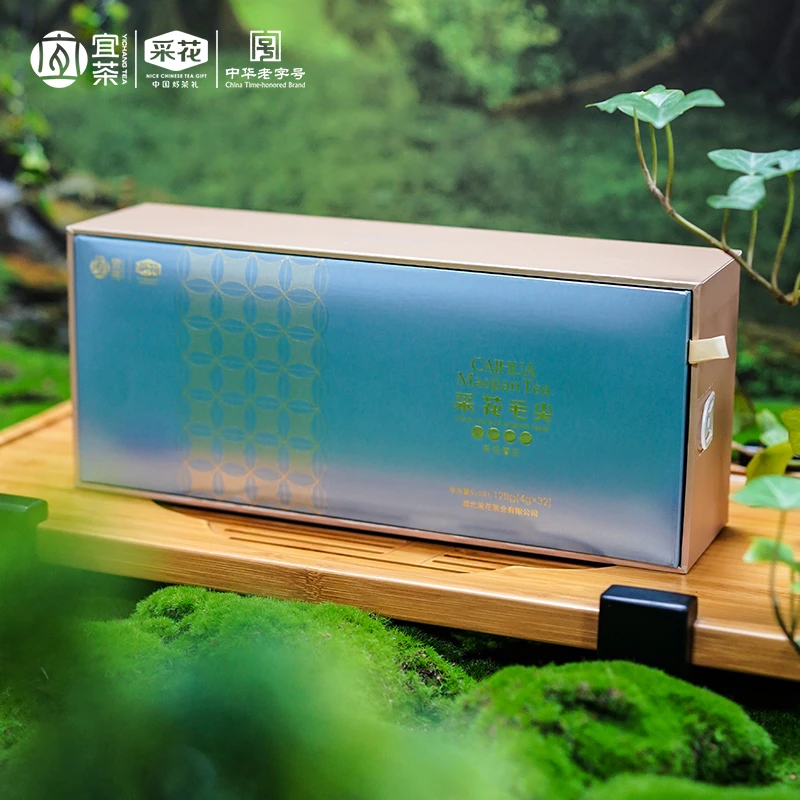 采花【2025新茶现货】采花春生五峰明前芽茶条盒128g