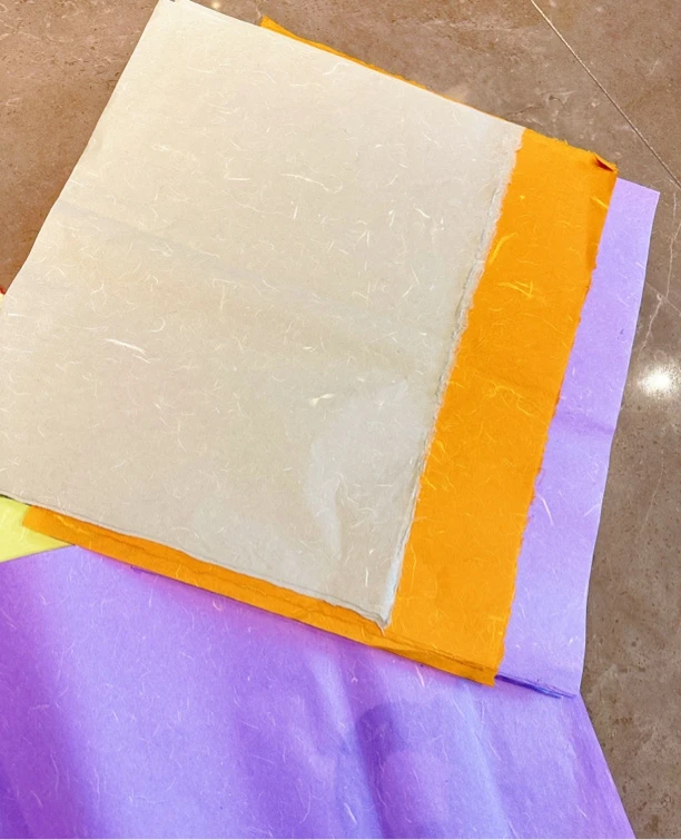 清水云龙手工彩色宣纸套装12张A3尺寸30×40cm