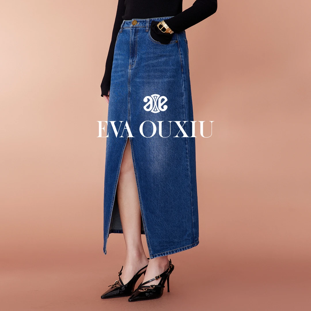 【诗语专属】EVA OUXIU/伊华欧秀半身裙E33NQ0759