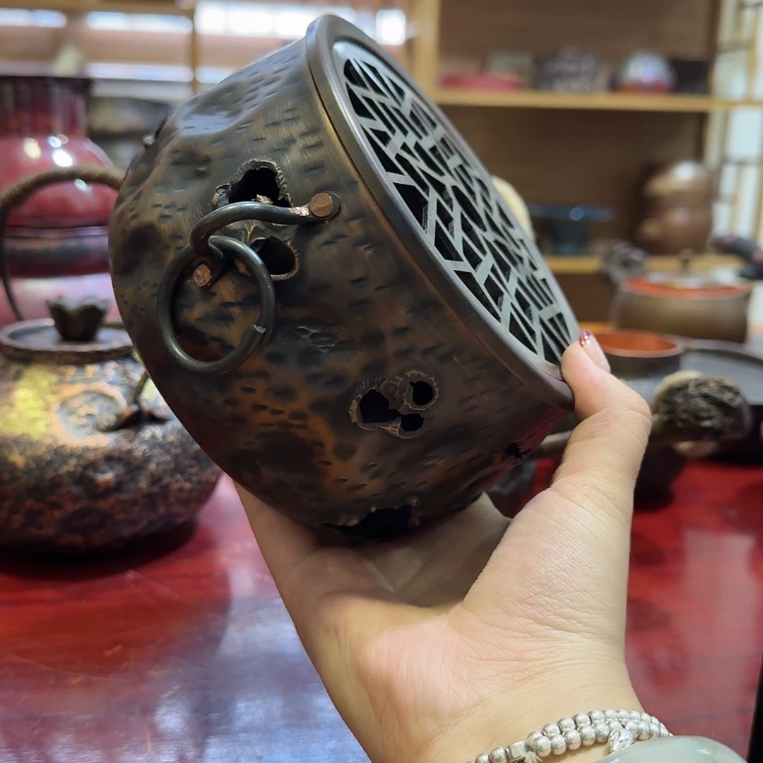 紫铜手工制作火炉