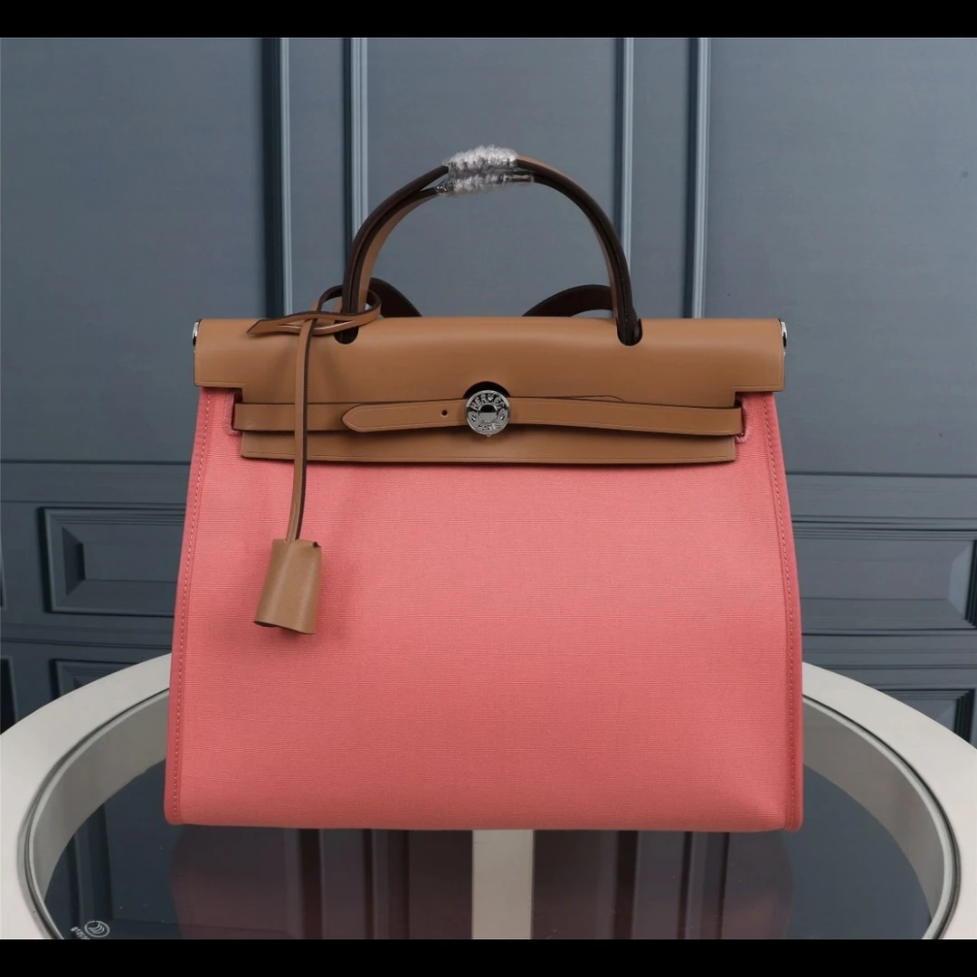 99新 Hermes/爱马仕 【杨贵妃专属】/粉色herbag31单肩包