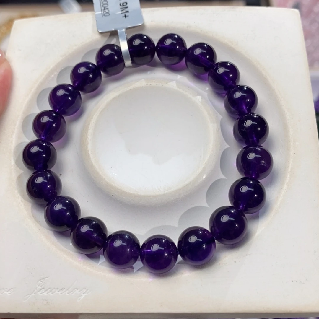 水晶手链未镶嵌乌拉圭紫水晶9m+