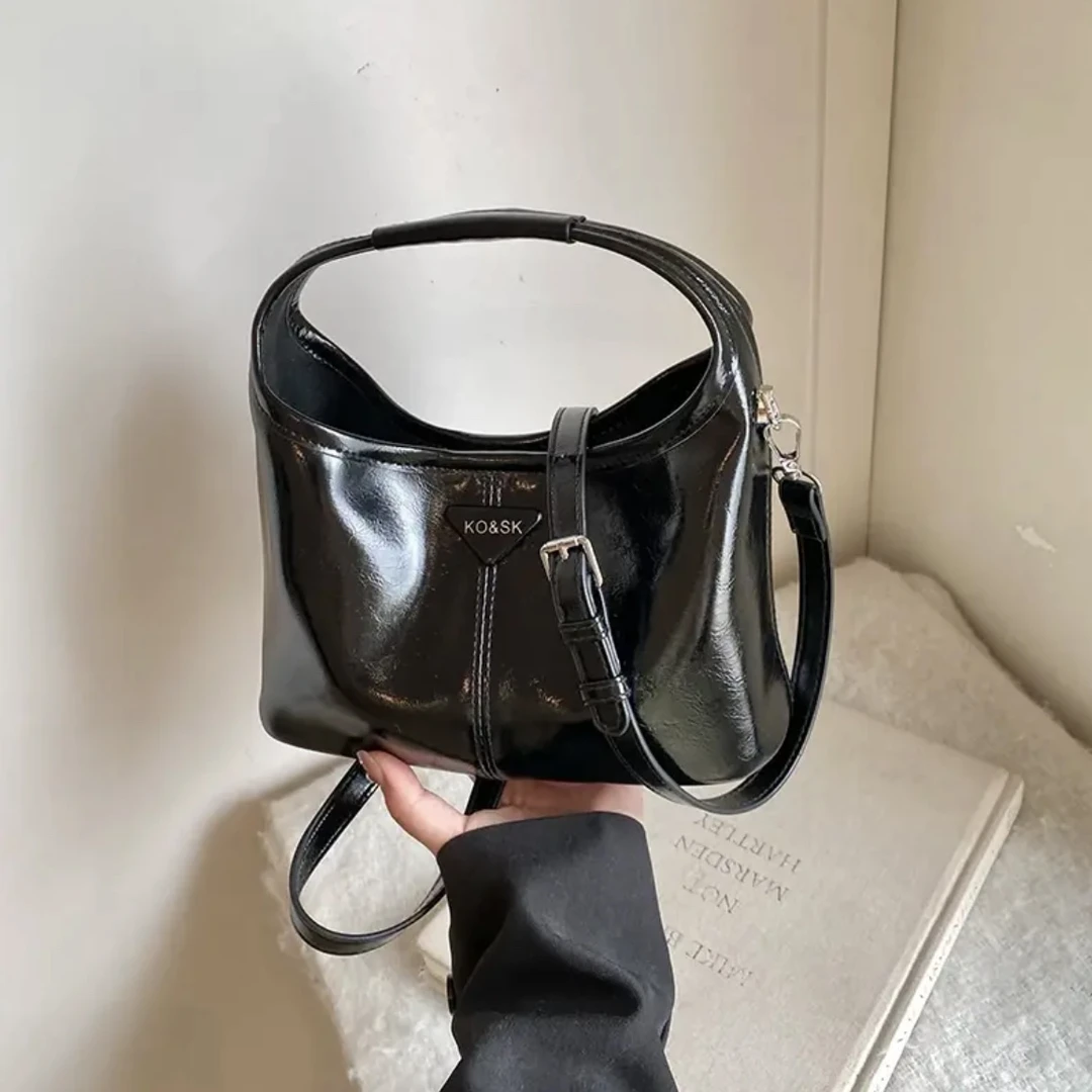 新款轻奢百搭高级感气质时尚斜挎女士包1130黑