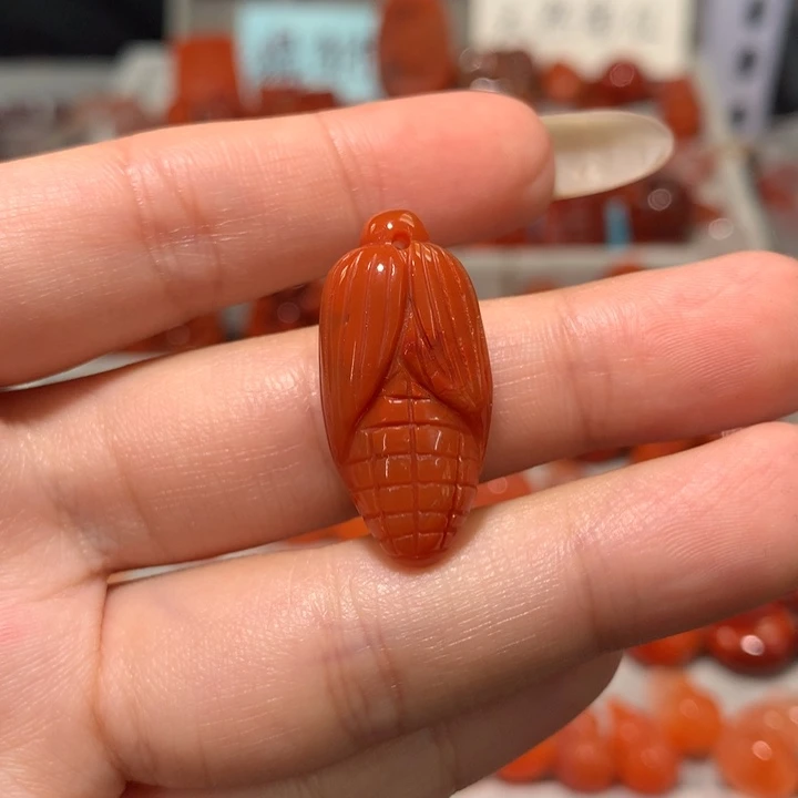 【闪购商品】未镶嵌玉米吊坠南红玛瑙
