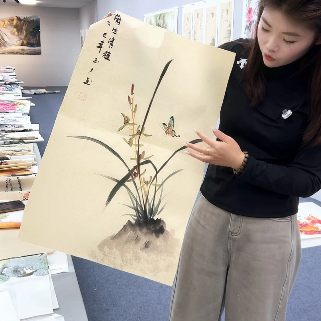 国画国画作品纯手绘制作品
