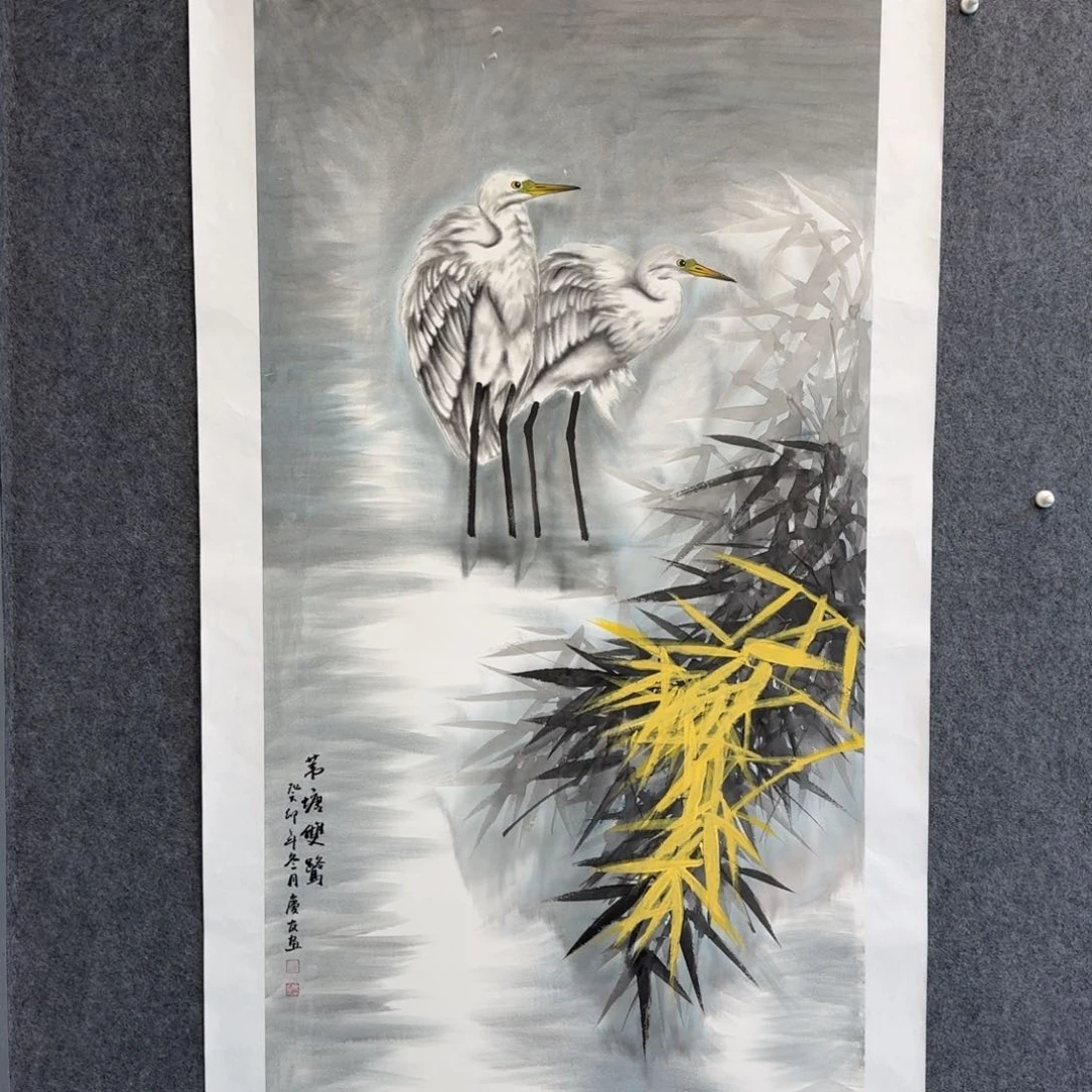 国画老****7李庆友四尺花鸟