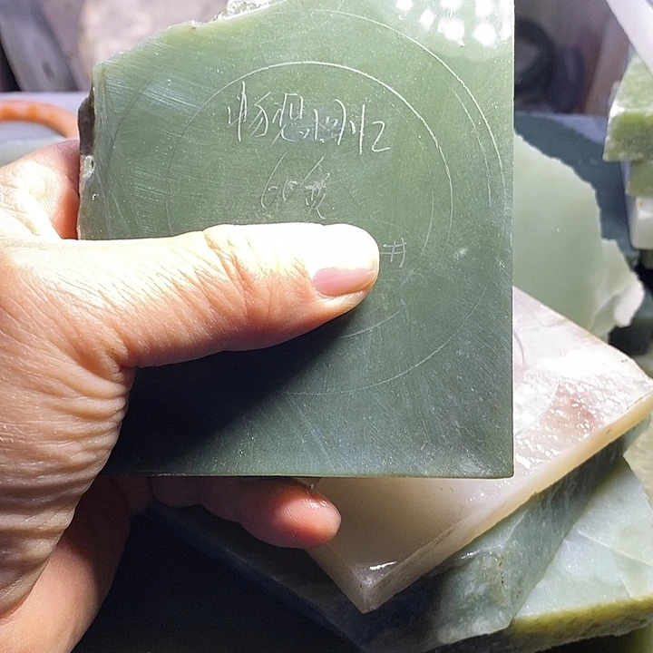 畅***忆和田玉未镶嵌手镯加工定制