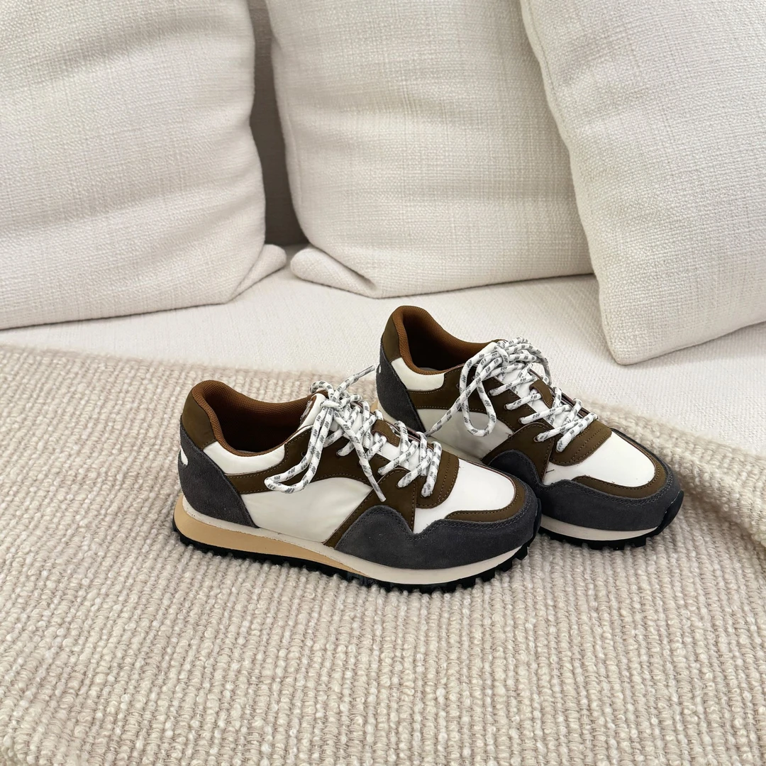 小发喵复古拼色休闲鞋春季新款软底阿甘鞋