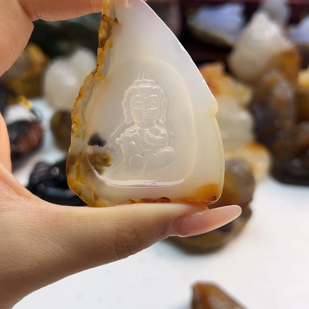 玛瑙/玉髓未镶嵌项链