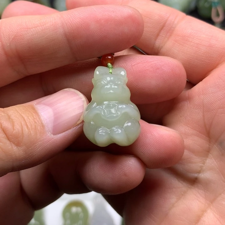 和田玉挂件未镶嵌A**生