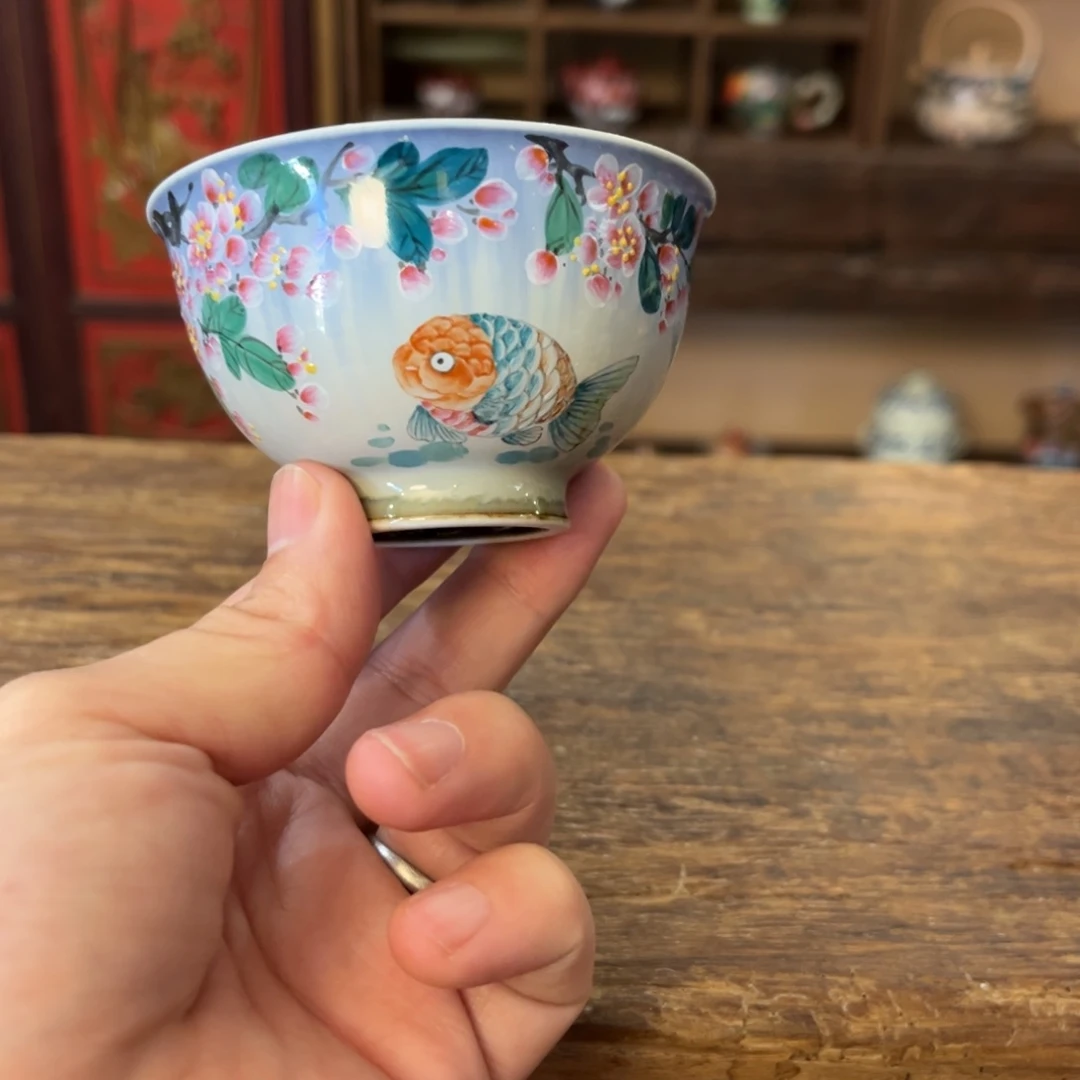 柴烧手工手绘陶瓷