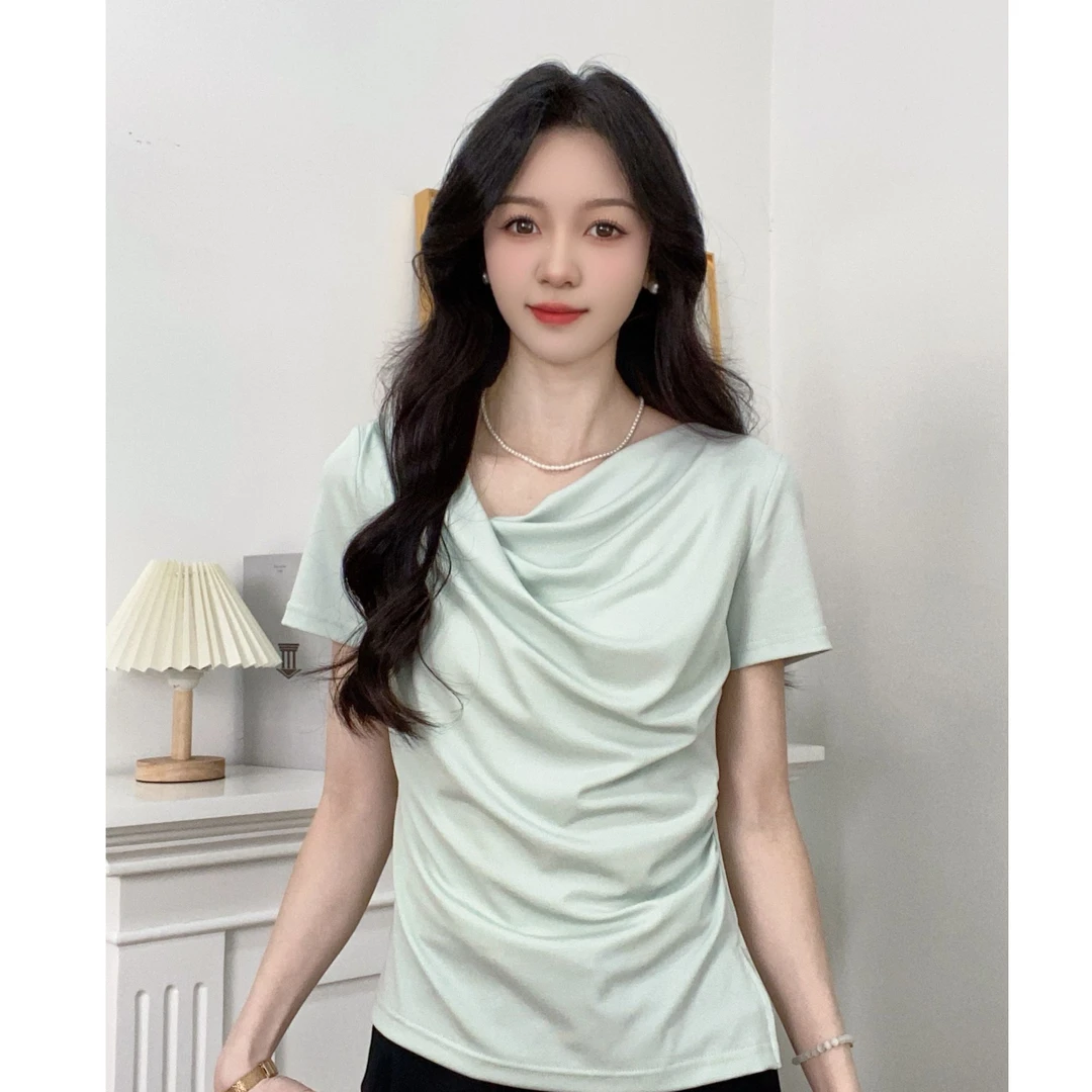 IEF/爱依服2025夏季新款独特漂亮小衫时尚高级感上衣温婉大方衣服