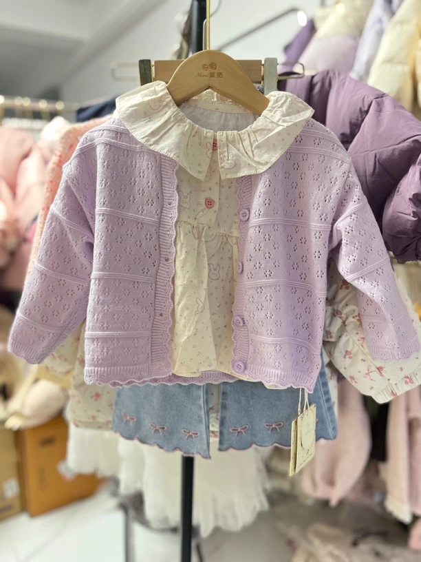 乃糖2025春兔子印花娃娃衫女童511005