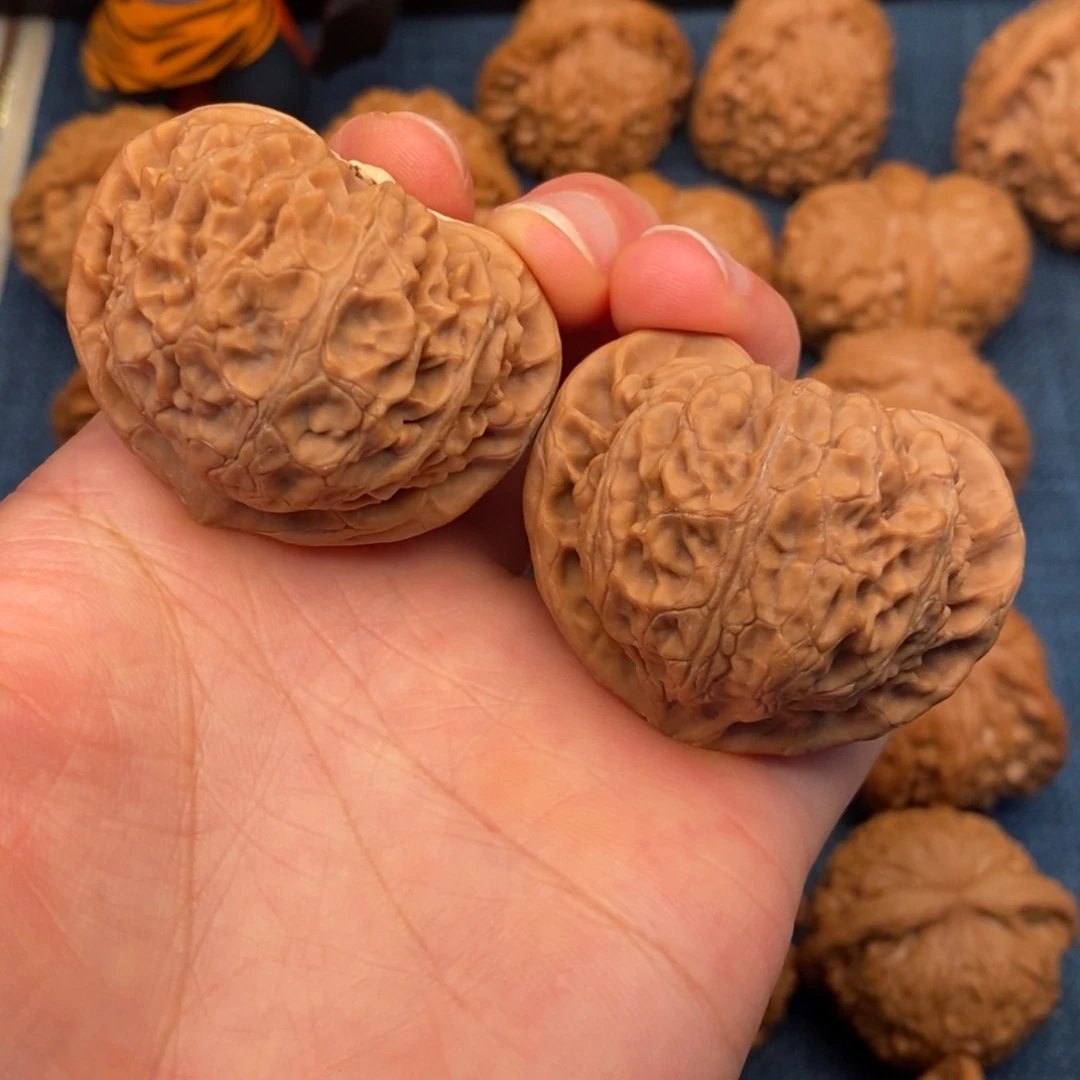 文玩核桃把件43全品精品桃心宫灯