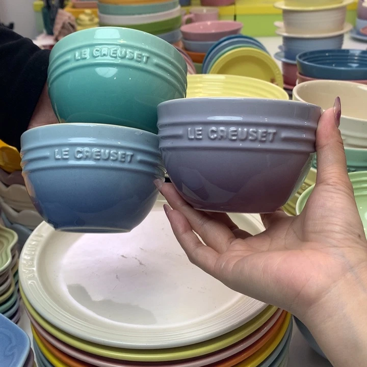 瓷片微瑕甜品碗3只