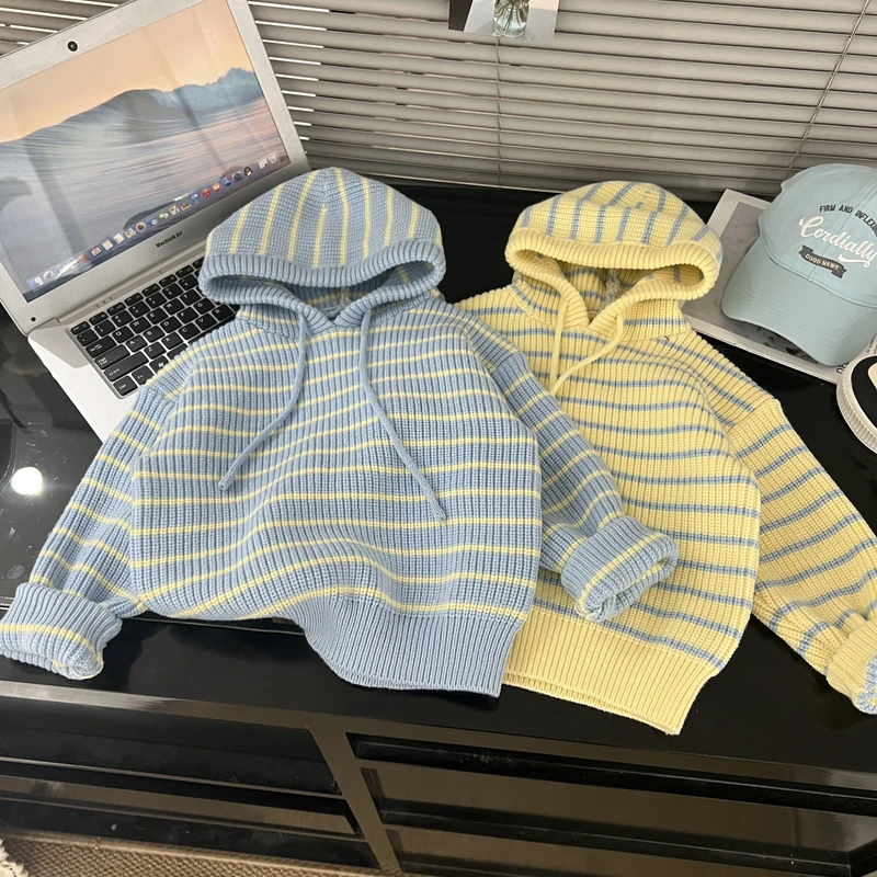 【满姐】2025春季新款时尚潮流韩版男女童亲子针织衫毛衣休闲