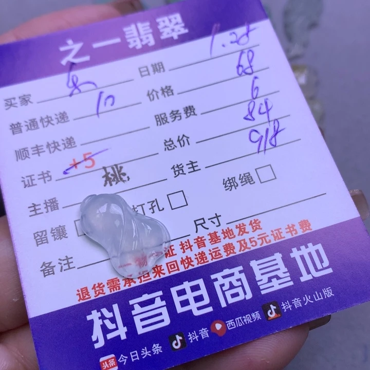 翡翠颈饰未镶嵌乐*儿
