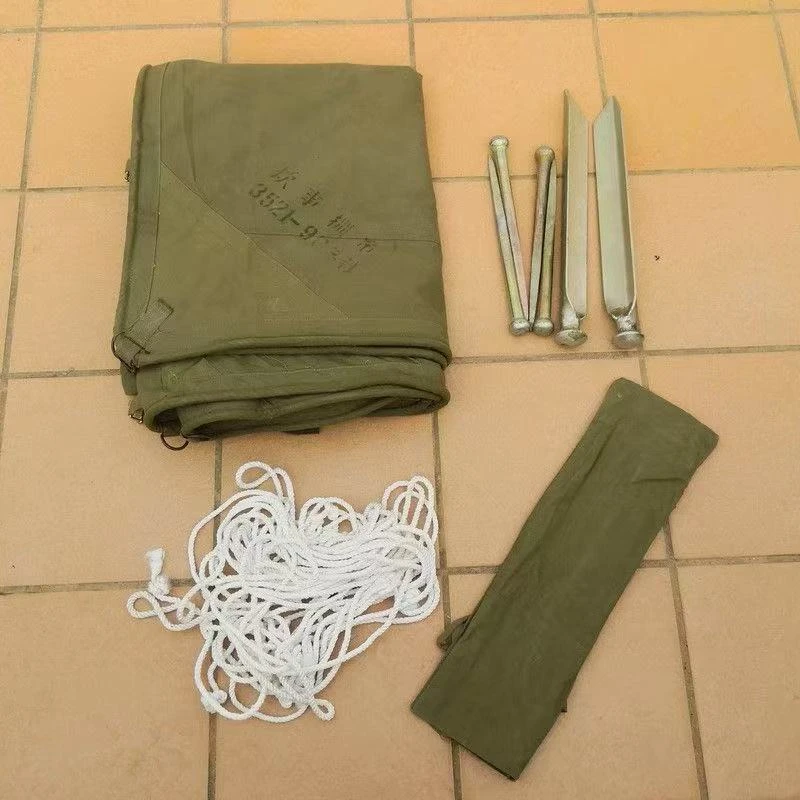 老库存炊事篷布 天幕布