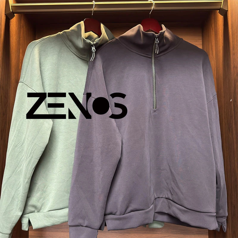 山半拉链立领套头卫衣男士春秋款休闲宽松百搭卡码拍大