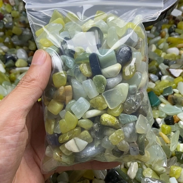 蛇纹石玉未镶嵌鱼缸石