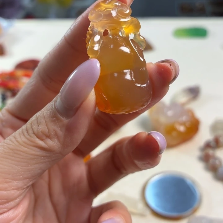 玛瑙/玉髓未镶嵌吊坠(不含链)