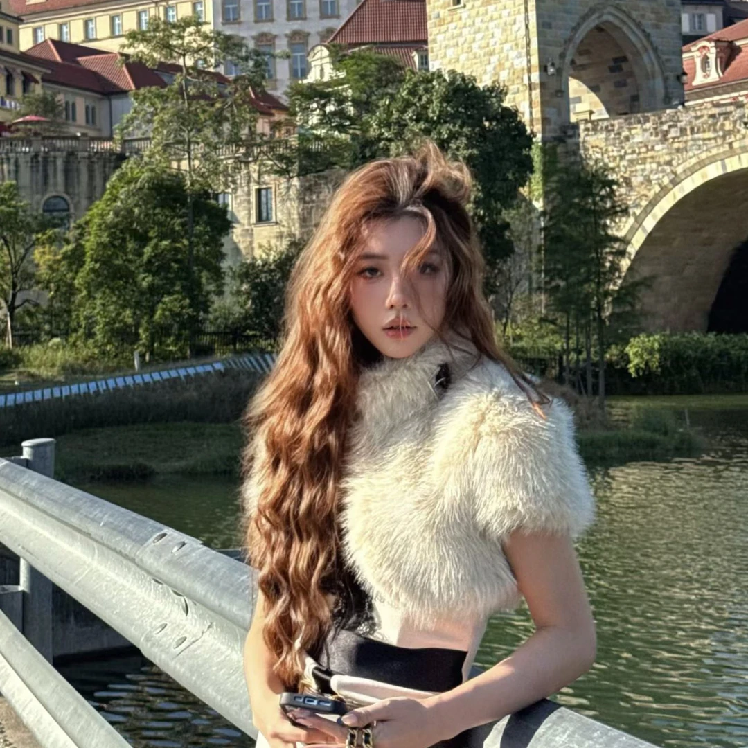 铜合金项链 B1467 金色满锆十字花项链