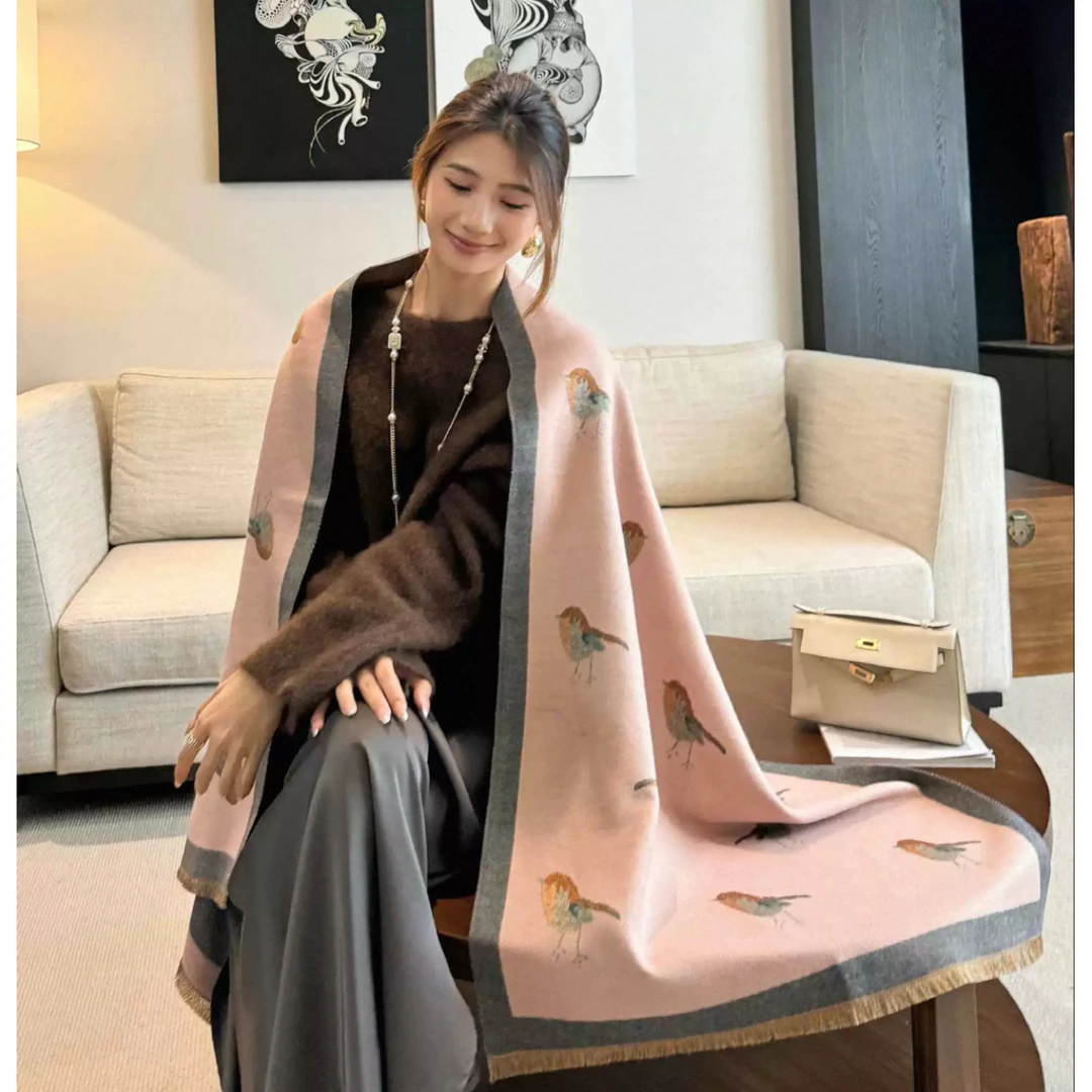 韩版双面透气围脖时尚通用长款欧美风高档百搭围巾休闲女保暖