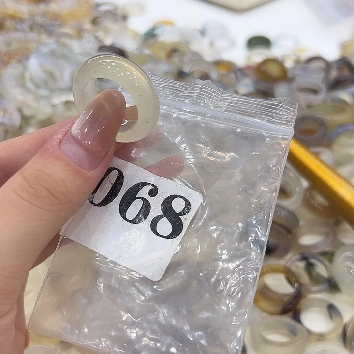 合金戒指玛瑙/玉髓68港17