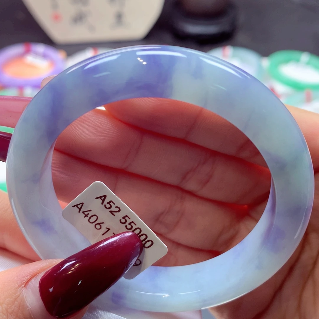 翡翠手镯未镶嵌正圈14号66