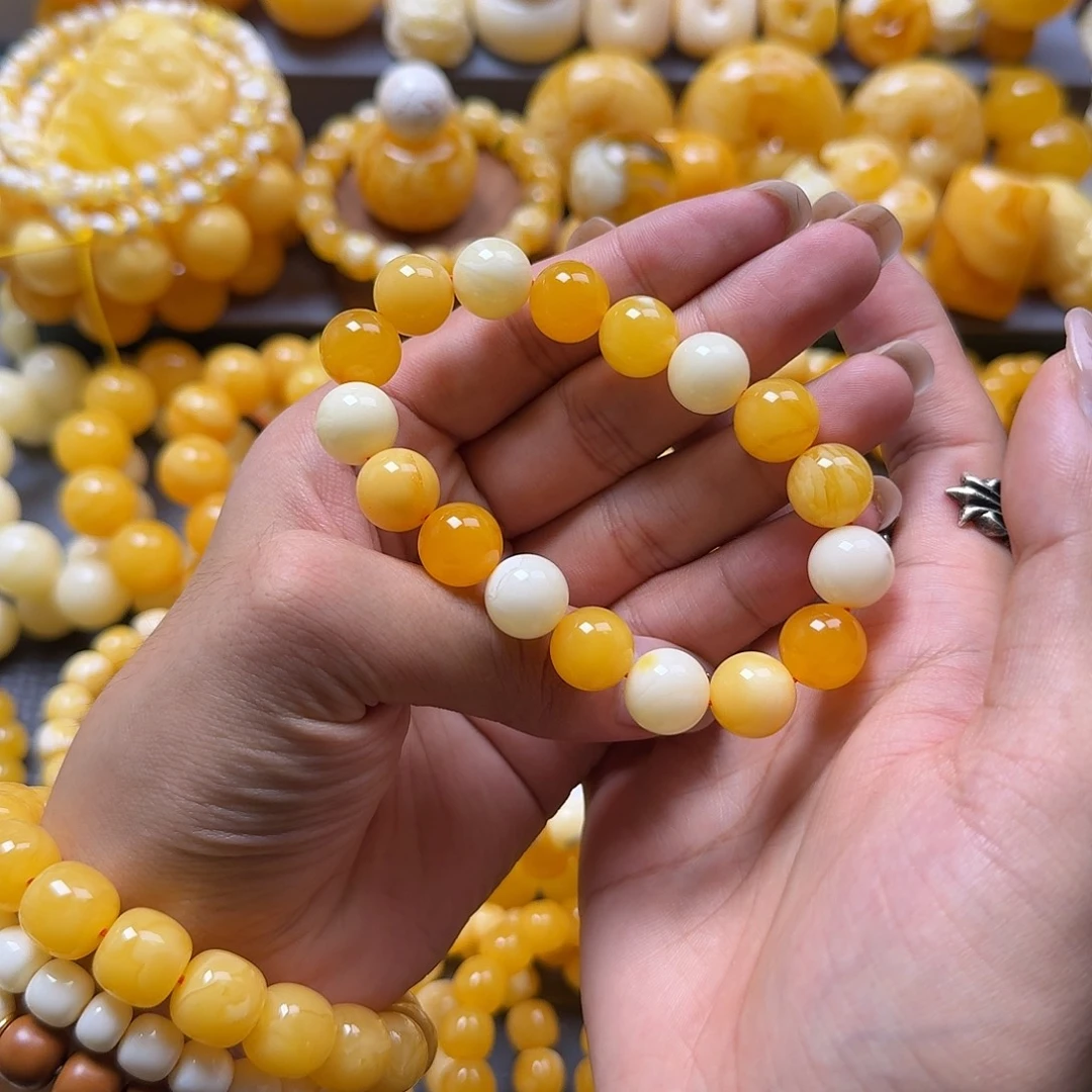 未镶嵌蜜蜡珠宝奇石12mm