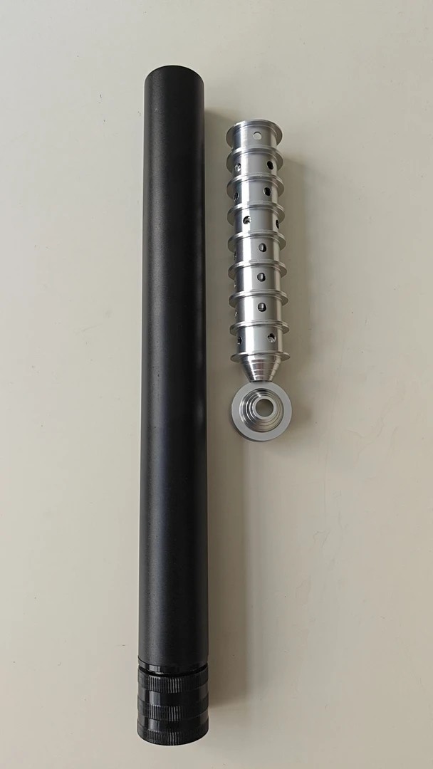 新款K9摩托车55消音器内8降噪静音16mm消声器接头金属滤清器